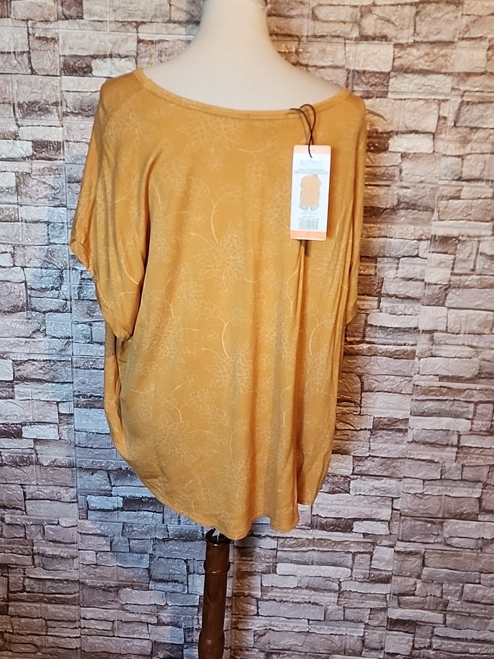 Buffalo David Bitton Brand New Super Soft Lightweight French Terry Sleeve Top - Picture 2 of 10